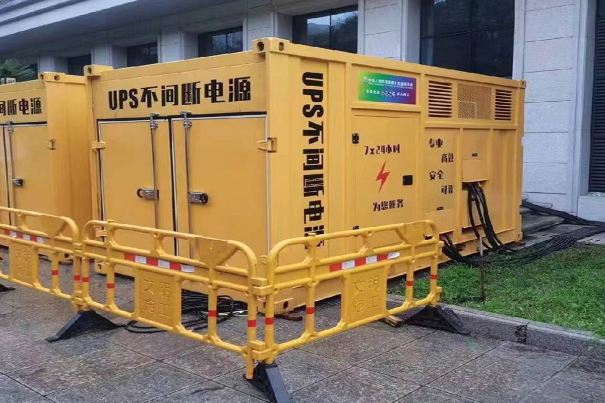 东乌珠穆沁发电机租赁施工现场
