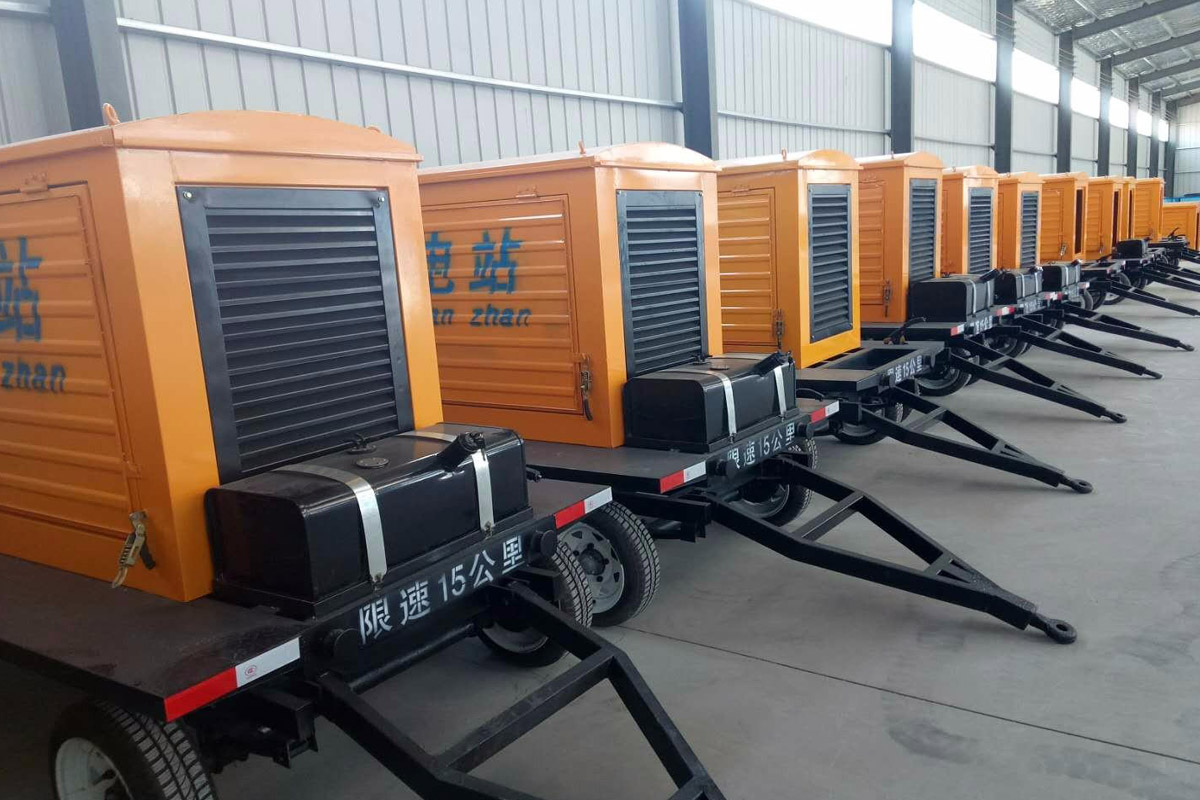 东乌珠穆沁发电机租赁施工现场